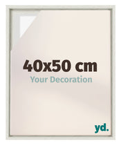Lyon MDF Cadre Flottant 40x50cm White Wash De Face Mesure | yourdeclineoration.com