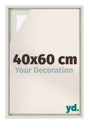 Lyon MDF Cadre Flottant 40x60cm White Wash De Face Mesure | yourdeclineoration.com