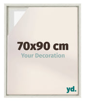 Lyon MDF Cadre Flottant 70x90cm White Wash De Face Mesure | yourdeclineoration.com