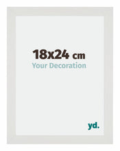 Mura MDF Cadre Photo 18x24cm Blanc Mat De Face Mesure | yourdeclineoration.com