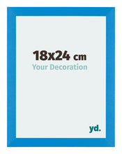 Mura MDF Cadre Photo 18x24cm Bleu Brillant De Face Mesure | yourdeclineoration.com