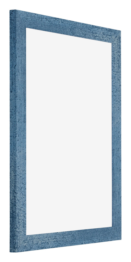 Mura MDF Cadre Photo 18x24cm Bleu Brillant Geveegd De Face Oblique | yourdeclineoration.com