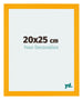 Mura MDF Cadre Photo 20x25cm Jaune De Face Mesure | yourdeclineoration.com