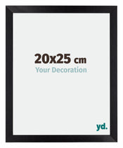 Mura MDF Cadre Photo 20x25cm Noir Mat De Face Mesure | yourdeclineoration.com