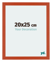 Mura MDF Cadre Photo 20x25cm Orange De Face Mesure | yourdeclineoration.com