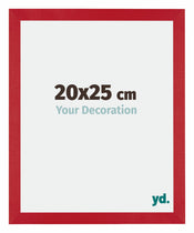 Mura MDF Cadre Photo 20x25cm Rouge De Face Mesure | yourdeclineoration.com