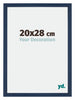 Mura MDF Cadre Photo 20x28cm Bleu Foncé Patine De Face Mesure | yourdeclineoration.com
