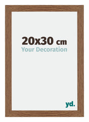 Mura MDF Cadre Photo 20x30cm Chêne Rustique De Face Mesure | yourdeclineoration.com