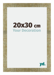 Mura MDF Cadre Photo 20x30cm Or Antique De Face Mesure | yourdeclineoration.com