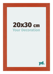 Mura MDF Cadre Photo 20x30cm Orange De Face Mesure | yourdeclineoration.com
