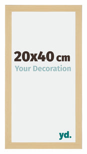 Mura MDF Cadre Photo 20x40cm Décor Érable De Face Mesure | yourdeclineoration.com