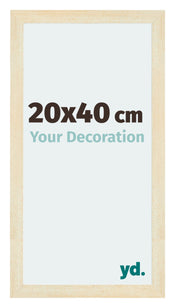 Mura MDF Cadre Photo 20x40cm Sable Balayé De Face Mesure | yourdeclineoration.com