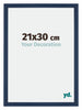 Mura MDF Cadre Photo 21x30cm Bleu Foncé Patine De Face Mesure | yourdeclineoration.com