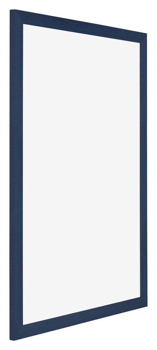 Mura MDF Cadre Photo 21x30cm Bleu Foncé Patine De Face Oblique | yourdeclineoration.com