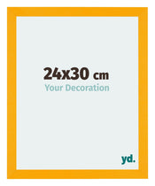 Mura MDF Cadre Photo 24x30cm Jaune De Face Mesure | yourdeclineoration.com