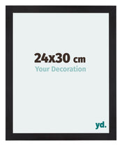 Mura MDF Cadre Photo 24x30cm Noir Grain De Bois De Face Mesure | yourdeclineoration.com