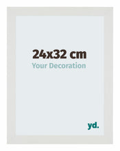 Mura MDF Cadre Photo 24x32cm Blanc Mat De Face Mesure | yourdeclineoration.com