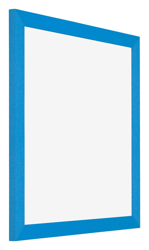 Mura MDF Cadre Photo 25x25cm Bleu Brillant De Face Oblique | yourdeclineoration.com