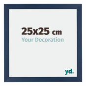 Mura MDF Cadre Photo 25x25cm Bleu Foncé Patine De Face Mesure | yourdeclineoration.com
