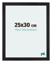 Mura MDF Cadre Photo 25x30cm Noir Grain De Bois De Face Mesure | yourdeclineoration.com