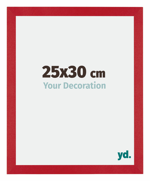 Mura MDF Cadre Photo 25x30cm Rouge De Face Mesure | yourdeclineoration.com