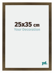 Mura MDF Cadre Photo 25x35cm Bronze Décor De Face Mesure | yourdeclineoration.com