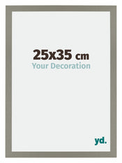 Mura MDF Cadre Photo 25x35cm Gris De Face Mesure | yourdeclineoration.com