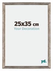 Mura MDF Cadre Photo 25x35cm Métal Vintage De Face Mesure | yourdeclineoration.com