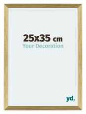Mura MDF Cadre Photo 25x35cm Or Brillant De Face Mesure | yourdeclineoration.com