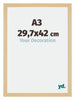 Mura MDF Cadre Photo 29 7x42cm A3 Décor Érable Mesure | yourdeclineoration.com