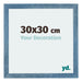 Mura MDF Cadre Photo 30x30cm Bleu Brillant Geveegd De Face Mesure | yourdeclineoration.com