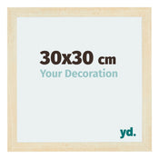 Mura MDF Cadre Photo 30x30cm Sable Balayé De Face Mesure | yourdeclineoration.com