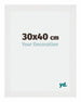 Mura MDF Cadre Photo 30x40cm Blanc Brillant De Face Mesure | yourdeclineoration.com