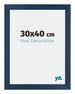 Mura MDF Cadre Photo 30x40cm Bleu Foncé Patine De Face Mesure | yourdeclineoration.com