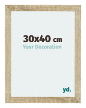 Mura MDF Cadre Photo 30x40cm Chêne Sonoma De Face Mesure | yourdeclineoration.com