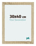 Mura MDF Cadre Photo 30x40cm Chêne Sonoma De Face Mesure | yourdeclineoration.com