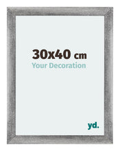 Mura MDF Cadre Photo 30x40cm Gris Balayé De Face Mesure | yourdeclineoration.com
