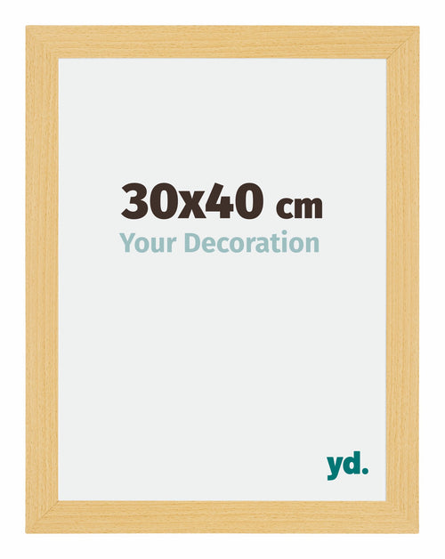 Mura MDF Cadre Photo 30x40cm Hêtre Décor De Face Mesure | yourdeclineoration.com