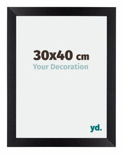 Mura MDF Cadre Photo 30x40cm Noir Mat De Face Mesure | yourdeclineoration.com