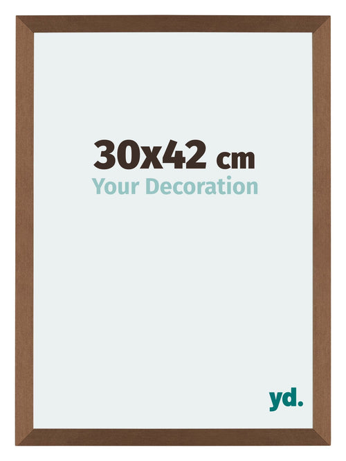 Mura MDF Cadre Photo 30x42cm Cuivre Decor De Face Mesure | yourdeclineoration.com