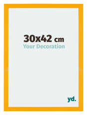 Mura MDF Cadre Photo 30x42cm Jaune De Face Mesure | yourdeclineoration.com