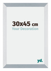 Mura MDF Cadre Photo 30x45cm Aluminium Brossé De Face Mesure | yourdeclineoration.com