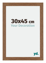 Mura MDF Cadre Photo 30x45cm Chêne Rustique De Face Mesure | yourdeclineoration.com