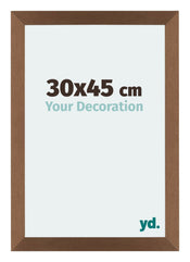 Mura MDF Cadre Photo 30x45cm Cuivre Decor De Face Mesure | yourdeclineoration.com