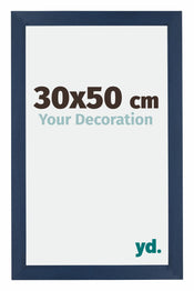 Mura MDF Cadre Photo 30x50cm Bleu Foncé Patine De Face Mesure | yourdeclineoration.com