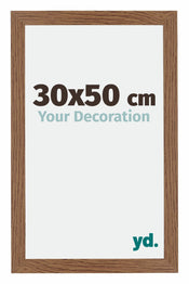 Mura MDF Cadre Photo 30x50cm Chêne Rustique De Face Mesure | yourdeclineoration.com