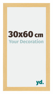 Mura MDF Cadre Photo 30x60cm Hêtre Décor De Face Mesure | yourdeclineoration.com
