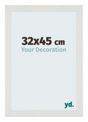 Mura MDF Cadre Photo 32x45cm Blanc Mat De Face Mesure | yourdeclineoration.com