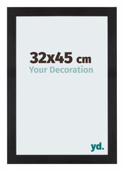 Mura MDF Cadre Photo 32x45cm Noir Grain De Bois De Face Mesure | yourdeclineoration.com