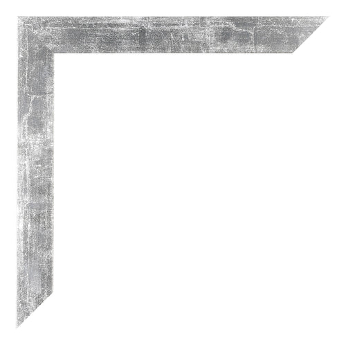 Mura MDF Cadre Photo 33x98cm Argent Brillant Vintage Detail Coin | yourdeclineoration.com